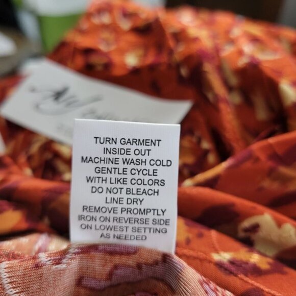 NEW 2X NY Collection pullover blouse flowy bell sleeves animal print NWT PRETTY - Picture 10 of 10